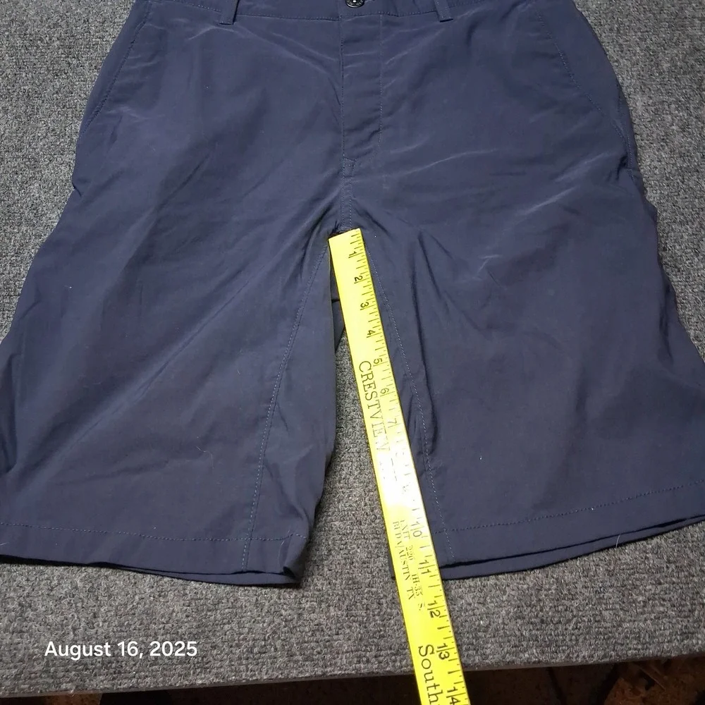 The North Face Long Chino Shorts‎ Mens Size 30 Blue Sprag Flat Front Khaki